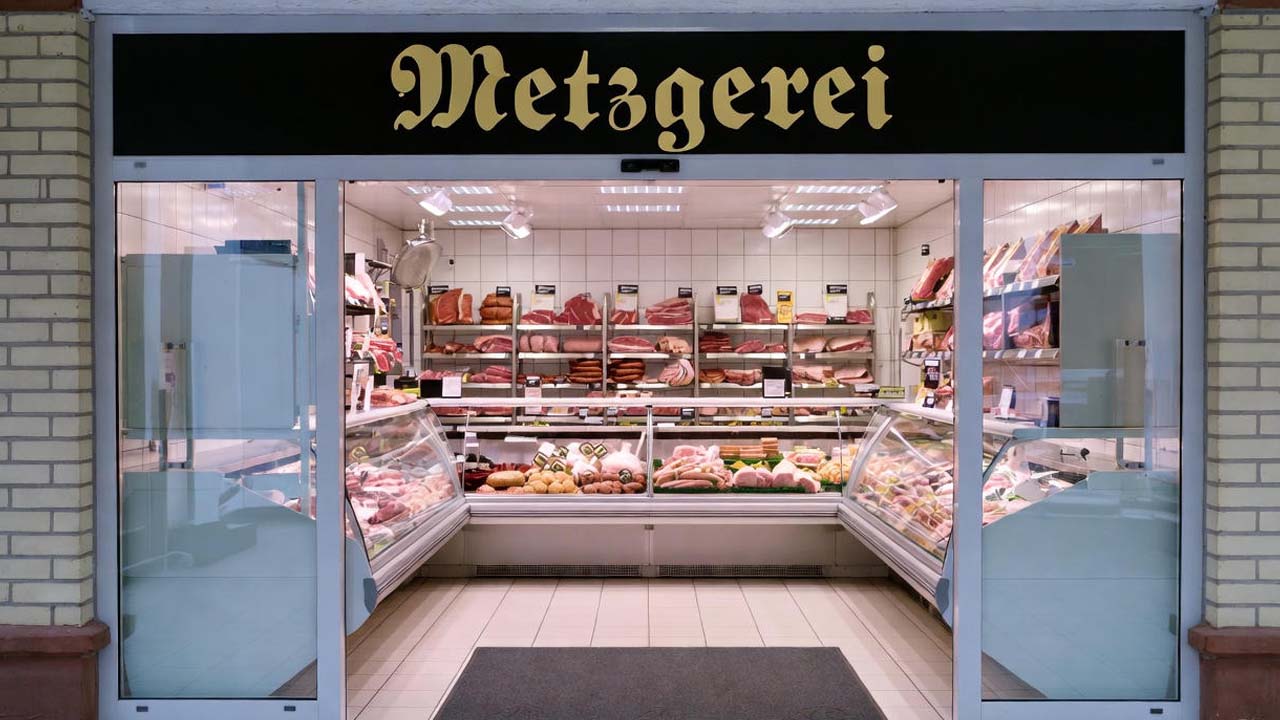 Rutschfeste Schmutzfangmatte in Metzgerei Nürnberg